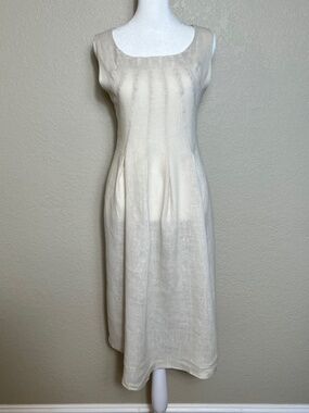 *FIRM PRICE* Marjan Marje Italian Linen Midi Dress